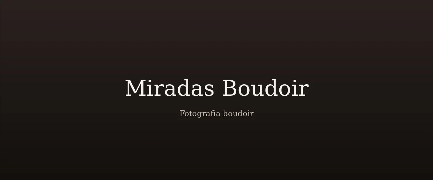 Miradas Boudoir — el estudio en Granada